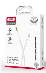 Кабель XO NB-R211B Type-C to 3.5mm audio cable Білий/синій - мініатюра 2