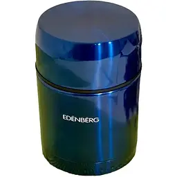 Термос харчовий Edenberg вакуумний металевий 800 мл синій (EB-3509)