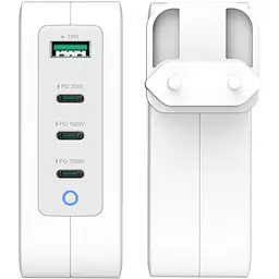 Зарядний пристрій J5create 1xUSB + 3xUSB-C 130W GaN QC3.0/PD/PPS (JUP43130E-EN) - мініатюра 3