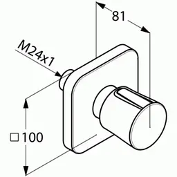 Вентиль на 2 положення Kludi E2 498470575 - мініатюра 2