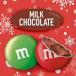 Драже M&M's Milk Chocolate Holiday Blend Red & Green Christmas Candy 283.5 г - мініатюра 6