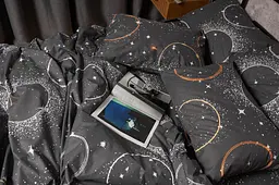 Комплект постільної білизни Moon&Star Бязь Gold Люкс Cosmic Glow двоспальний 175х210 наволочки 2х40х60 - мініатюра 2