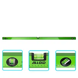 Рівень будівельний Alloid 150 см 3 капсули (LD-151150)