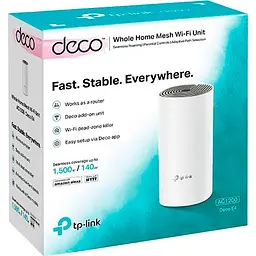 Wi-Fi Mesh система TP-Link Deco E4 1-Pack [122116] - мініатюра 4