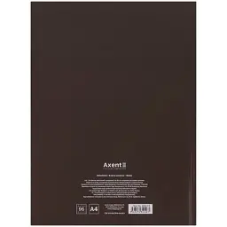 Книга записна Axent A4 One color, 96 аркушів клітинка, бордовий (8426-2-A) - мініатюра 5