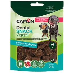 Ласощі Camon Dental Snak DentyVegs зі смаком ріжкового дерева та граната 45 шт.