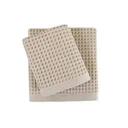 Рушник Lotus Home - Waffle bej бежевий 70x140 - мініатюра 2