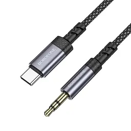 Аудіокабель Borofone BL24 Graceful digital audio conversion cable Type-C Сірий - мініатюра 3