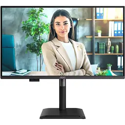 Монітор TFT 27 AOC Q27P4U, QHD, IPS, 120Hz, 2xHDMI, DP, USB-hub, HAS, Pivot, колонки, чорний