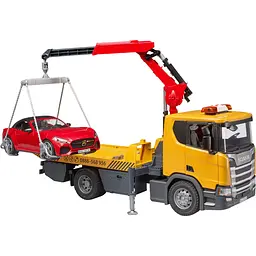 Ігровий набір Bruder Евакуатор Scania Super 560R з краном-маніпулятором та автомобіль Roadster Bruder 1:16 (03552) - мініатюра 5