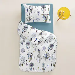 Дитяча постільна білизна в ліжечко BLUE DREAMCATCHER, синій (DreamcatcherBlue_Sky_140) - мініатюра 2