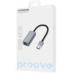 USB-Хаб Proove OTG Extension RJ 45 to USB silver (RJEX00102001) - мініатюра 2