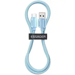 Кабель Essager Breeze USB - USB Type-C (M/M), 100W, 1 м Blue (EXC7A-WL03-P)