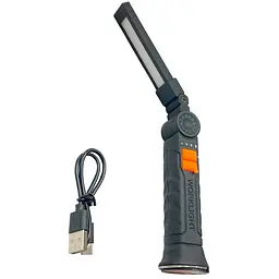 Ліхтар ручний магнітний акумуляторний BL 210мм x 1LED x 7SMD x Li-Ion