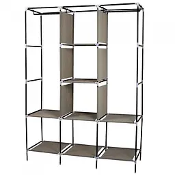 Складана тканинна шафа, шафа для одягу Storage Wardrobe 88130 на 3 секції Рожева - мініатюра 2