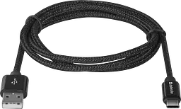 Кабель USB AM-Type-C M, 1.0 м, чорний, 09-03T PRO Defender - мініатюра 2
