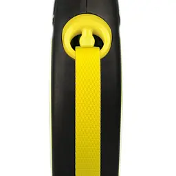 Повідець-рулетка Flexi New Neon для собак зі стрічкою розмір L 5 м/25 кг жовтий - мініатюра 2