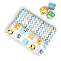 Багаторазові пелюшки дитячі COLOR ANIMALS CS3 2шт COSAS (4822052227398) - мініатюра 3