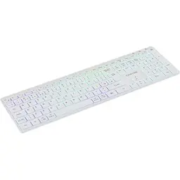 Клавіатура Canyon HKB-W11 Slim Dual Mode Wireless/Bluetooth RGB UA White (CNS-HBTK11W) - мініатюра 4