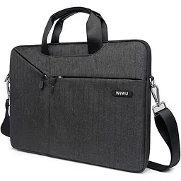 Сумка для ноутбука WiWU City Commuter Bag 15.6" Black [6973218931517] [76368] - мініатюра 2