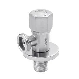 Кран приладовий кутовий Karro KR-03132S нержавіюча сталь 1/2 "х3/4" 30412