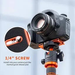 KF31.027V2 - Штатив K&F Concept Металевий складний тримач смартфона CA02 - мініатюра 5