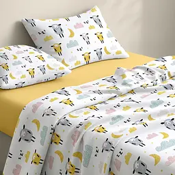 Дитяча постільна білизна фланель в ліжечко SHEEP YELLOW COSAS (2200000003362) - мініатюра 2