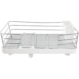 Сушарка для посуду МВМ My Home, з органайзером, білий (DR-02 WHITE) - мініатюра 2