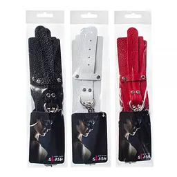 Наручники Leather Dominant Hand Cuffs Black - мініатюра 4