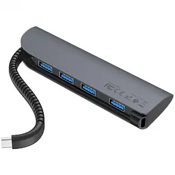 USB Хаб Hoco HB12 Grey
