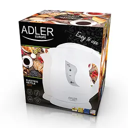 Електрочайник пластиковий Adler AD 08 b beije 1,0 літр - мініатюра 5