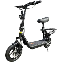 Електросамокат із сидінням Kugoo C1+ PLUS (1000W 18AH) Чорний