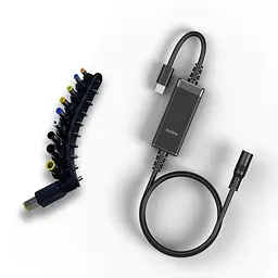 Кабель живлення USB-C to DC 100W universal black techno (UC-100W) - мініатюра 2