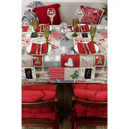 Скатертина Прованс Merry Christmas 180x132 см (4823093451421) - мініатюра 4
