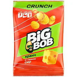 Арахіс смажений Big Bob солоний в хрусткій оболонці зі смаком Сир 90 г  