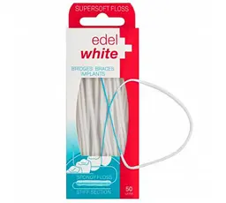 Суперм'яка зубна нитка-флос Edel White (50 шт)