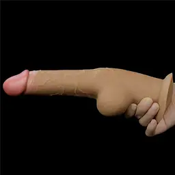 Фалоімітатор LoveToy 9.5" Handle Cock, 25 см (тілесний) - мініатюра 12