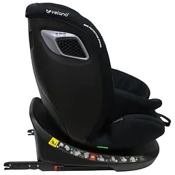 Автокрісло VELANO Vento 360° i-Size 40-150 см Isofix з опорною ногою black (48417) - мініатюра 4