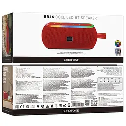Акустична система Borofone BR46 Delight sports BT speaker червона - мініатюра 3