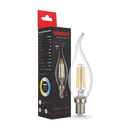 Лампочка Vestum С35Т Е14 5Вт 220V 3000К (1-VS-2410) - мініатюра 2