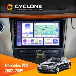 Штатна магнітола Mercedes-Benz E-Class (W211) 2002-2009 Cyclone C9-011 4x64, DSP Cyclone (НФ-00007344)