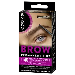 Уцінка. Стійка фарба для брів Syoss Brow Tint 4-1 темно-каштановий 17 мл