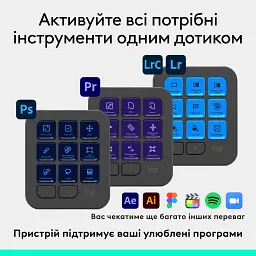 Набір блогера Logitech MX Creative Console White (920-012932) - мініатюра 4