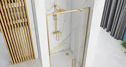 Душові двері Rea Rapid Swing 100 gold REA-K5619 - мініатюра 5