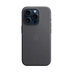 Чехол для Apple iPhone 15 Pro, FineWoven Case with MagSafe, черный, защитная накладка из материала FineWoven, противоударный, для iPhone, защита всего корпуса, поддержка беспроводной зарядки и MagSafe, (ARM71982) - мініатюра 5