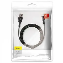Кабель Baseus Halo Data USB to Type-C 3m Black (CATGH-E01) - мініатюра 3