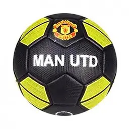 Футбольний м’яч Manchester United №5 для гри на вулиці жовто-чорний
