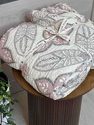Покривало євро двостороннє з багатошарового мусліну L&M Home Textiles 19952 200х220 см рожеве