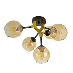 Люстра Brille молекула стельова E14 40W BK (BL-978C/5)