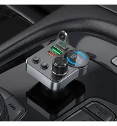 Автомобільний FM модулятор (трансмітер) Hoco E86 2хUSB Type-C PD48W + QC3.0 - мініатюра 4